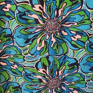 Lilly Pulitzer Stephanie Shift Dress Women's 6 Blue Green Pink Floral Print